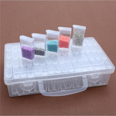 

Fashion Diamond Embroidery Stone Storage Diamond Painting Tools Beads Container 64 Pcs