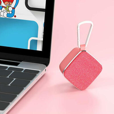 

OneDer V15 Mini Portable Bluetooth Speaker Hangable Outdoor TWS Subwoofer Speaker - Waterproof Built-in Mic Support TF