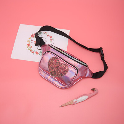 

Tailored Fashion Ladies Wild Cool Heart-Shaped Radium Pockets Shoulder Messenger Bag