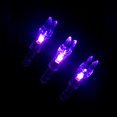 

6pcs Archery LED Lighted Arrow Nocks Tail 53mm Bow Arrow Shaft Automatically