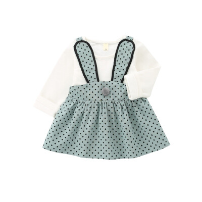 

Baby Dress Cute Long Sleeve Girl Dress Sping Lovely Rabbit Children Clothing Cottonborn Baby Girls Clothes