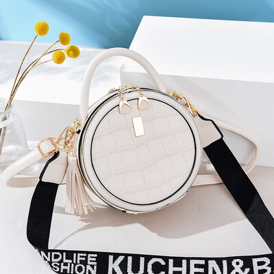 

Summer on the new ladies fashion trend simple shoulder Messenger bag ins super fire small round bag