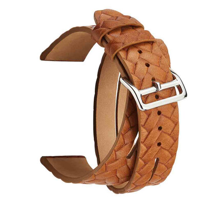 

〖Follure〗Double Tour Leather Accessory Band Replacement Bracelet For Apple Watch 4 44mm