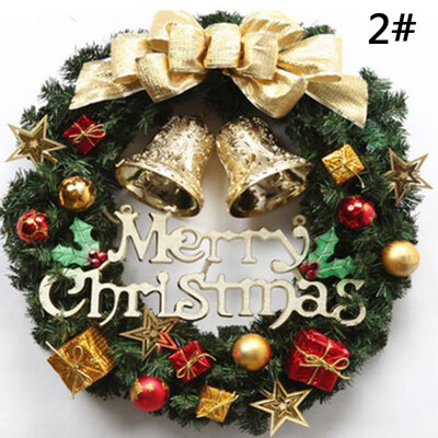 

Artificial Leaf Hanging Wreath DIY Xmas Door Wreath Christmas Home Party Decor