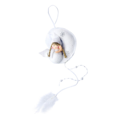 

Toponeto Christmas Ornament Moon Girl Angel Doll Hanging Christmas Tree Ornaments