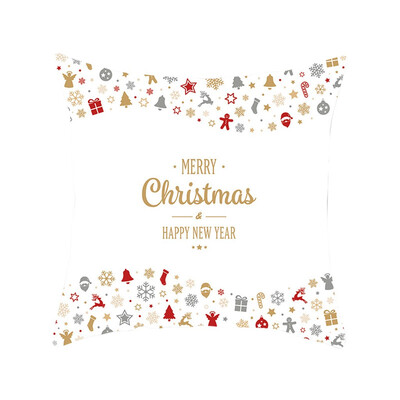 

Siaonvr Merry Christmas Pillow Cases Nordic Sofa Cushion Cover Home Decoration
