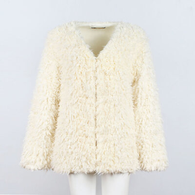 Winter Thermal Faux Fur Coat Women Fashion Overcoat Ladies Casual Jacket Outwear