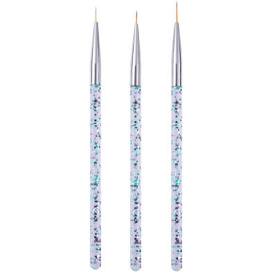 

3pcs Nail Art Pen Drawing Pen UV Gel Brush Decoration Manicure Tools Set