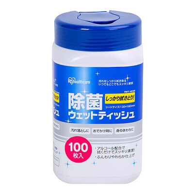 

Alice IRIS sterilized sterilized wipes 30 medical alcohol cotton sheet household cleaning 100 x 3 barrels square barrel