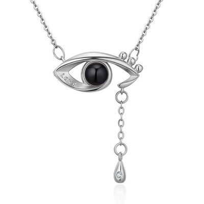 

Hausele OFD Necklace Pendant Hidden Text 100" I Love You Necklace