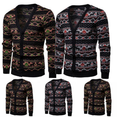 

New Mens Stylish Hidden Button Cardigan Sweater Jumper Blazer Outwear Tops