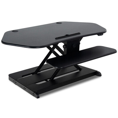 

Height Adjustable Tabletop Sit Electric Standing Desk-Black