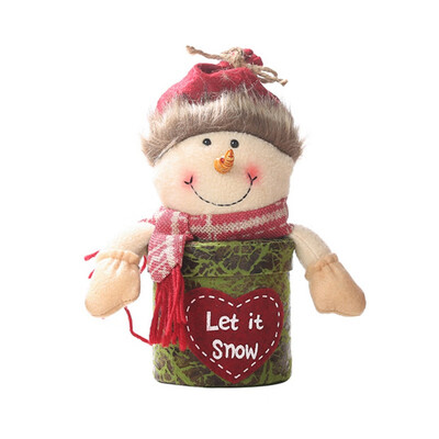 

New Hot Christmas Candy Gift Boxes Apple Bags Snowman Santa Doll Holiday Party Decoration Year Xmas Dinner Party Supplies