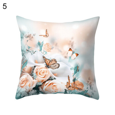 

Flower Butterfly Pillow Case Cushion Cover Sofa Bed Car Cafe Office Decoration