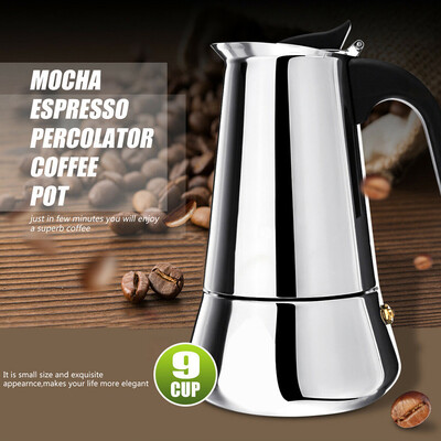 

Siaonvr Stainless Steel Mocha Percolator Stove Top Coffee Maker Pot Tool