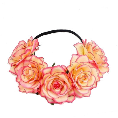 

〖Follure〗Fashion Women Girls Flower Head Hollow Elastic Hair Band Headband Wedding Party