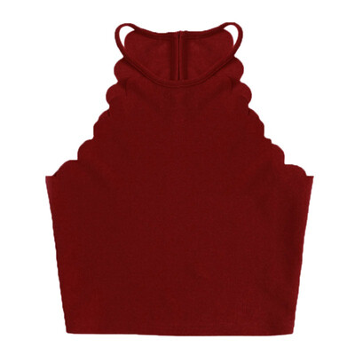 

Fashion Sexy Sleeveless Camisole Solid Color Exquisite Beautiful Camisole