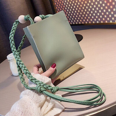 

Quality Leather Tote Bags For Women 2019 Fashion Leather Woven Straps Female Shoulder Bag Vintage Basic Crossbody Bags Handbag