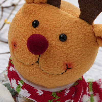 

Tailored Christmas Candy Decoration Santa Claus Tree Storage Bin Can Bottle Tank