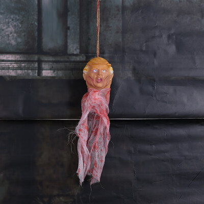 

DIY Artificial Skull Hanging Ghost Halloween Decor Little Devil Hanging Props Scary Decorations Festival Party Supplies