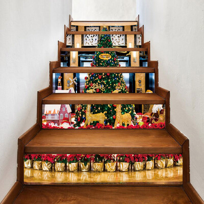 

Siaonvr Christmas Decoration Stair Stickers Christmas Stairs Stickers Wall Stickers