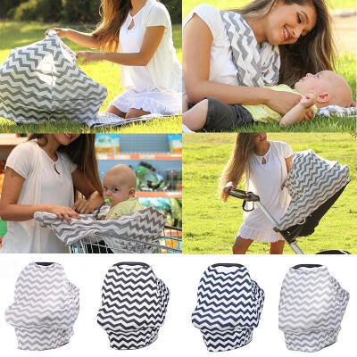 

2in1 Nursing Scarf Cover Up Apron for Breastfeeding & Baby Car Seat Canopy Cover