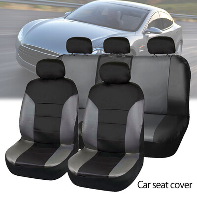 

4PCS9PCS Universal Seat Covers PU Leather Car Cushion Case Cover Front Car Seat Cover for Car Full Car Seat Cover