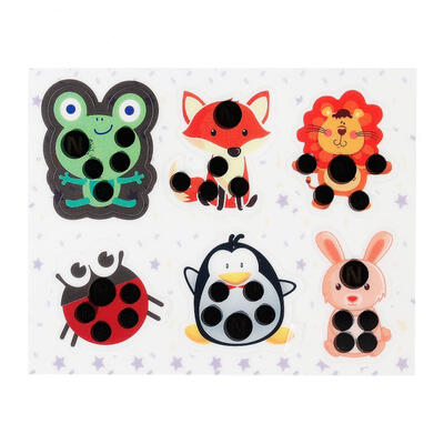 

Greensen 6pcs Children Kids Baby Care Cartoon Animal Flexible Body Fever Forehead Thermometer Sticker