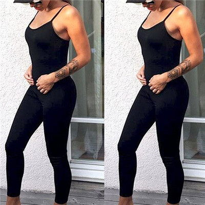 

Sexy Womens Slim Evening Sport Yoga Playsuit Romper Long Jumpsuit Bodysuit