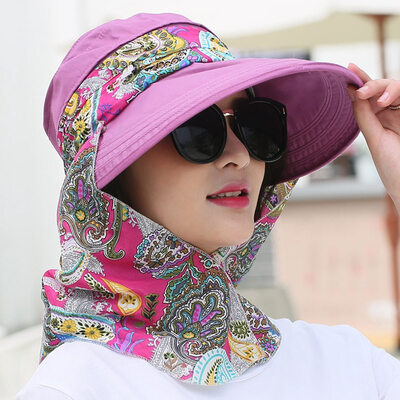 

Foldable Sun Visor Hats Women Outdoor Protection Packable Summer Cap Cover Face