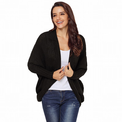 

Long Sleeve Cardigan Loose Cardigan Casual Ribbed Knit Sweater