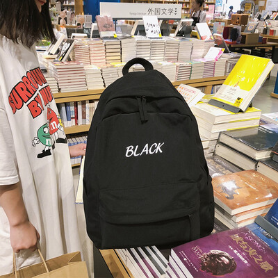 

Ins super fire vintage girl bag female Korean version of the campus high school students backpacks Sen versatile backpack