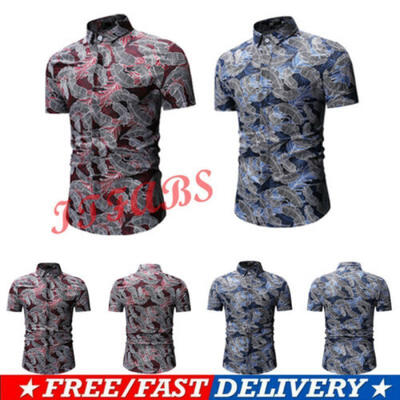 

Fashion Mens Luxury Stylish Casual Dress Slim Fit T-Shirts Casual Short Sleeve