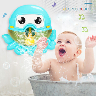 

Tailored Bubble Machine Tub Big Cute Octopus Automatic Bubble Maker Blower 12 Music Song