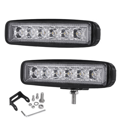 

2x 6INCH 36W LED WORK LIGHT BAR SPOT OFFROAD ATV FOG TRUCK LAMP 4WD 12V 6