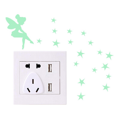 

〖Follure〗New Switch Cartoon DIY Wall Sticker Light Fluorescent Decoration Your Room