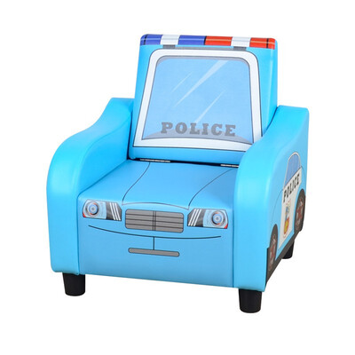 

Dgbaobei folding police car sofa cartoon childrens chair SF-203-5 7112