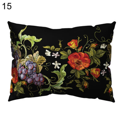

Fresh Flower Bird Pillow Case Cushion Cover Sofa Bed Car Cafe Office Decoration