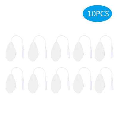

10 Pack Reusable Tens Unit Electrode Pads Self-Adhesive Gel Palm Shape Electrodes for Tens EMS Pain Relief Machines FDA & CE Appro