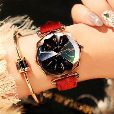 

Fashion Leather Watch For Women Starry Sky Watch Ladies Quartz Wristwatch Women Clock Gift reloj mujer 2019 zegarek damski New