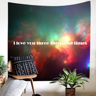 

Gobestart Colorful Print Tapestry Art Room Starry Sky Wall Hanging Tapestry Art Nature