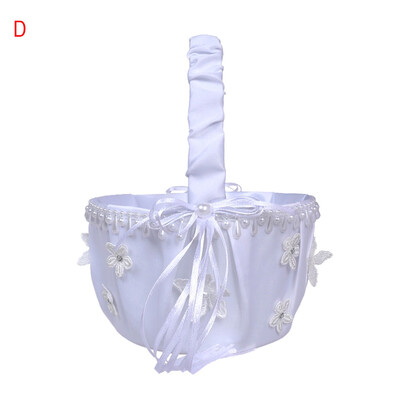 

Gobestart Bridal Wedding Party Flower Girl Basket Ring Bearer