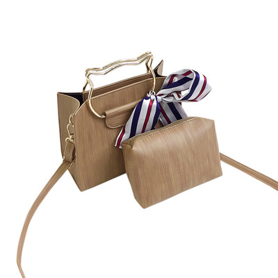 

Tailored 2Pcs Girls Women Retro Female Simple Bag Crossbody Shoulder Bag Handbag
