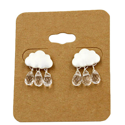 

4 Colors Women Asian Elegant Simulated Pearl Clouds Raindrop Stud Earrings For Women Drop Shipping
