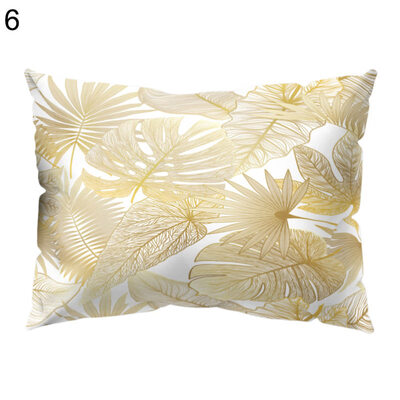 

Flower Leaves Light Pillow Case Cushion Cover Sofa Bed Car Hotel Office Decor