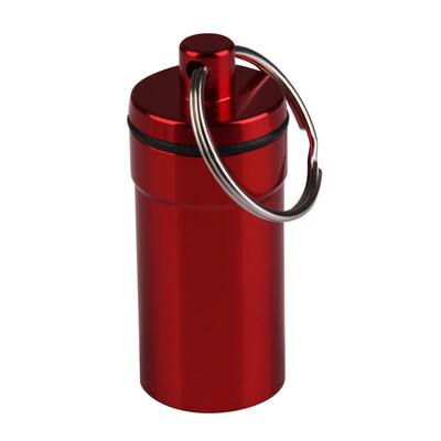 

Pill Medicine Box Case Holder Container Capsule Key Ring Chain Waterproof