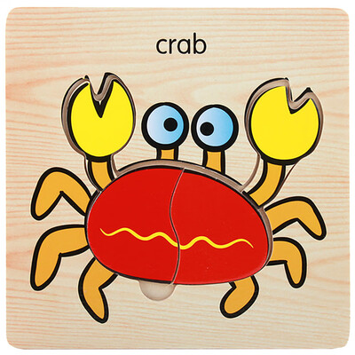 

Gotoamei Wooden Lovely Puzzle Educational Developmental Baby Kids Training Toy Gift