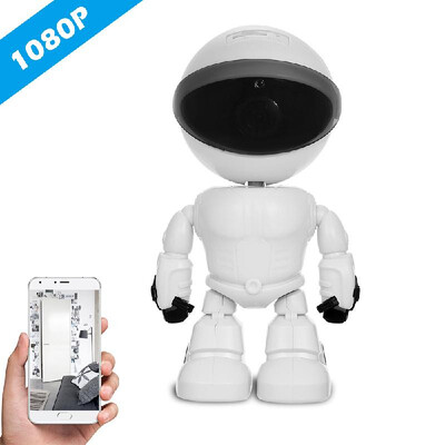 

HD 1080P WiFi Robot Security IP Camera Pan Tilt WiFi Camera Support P2P Night vision Motion Detection Two way Audio Phone App Cont