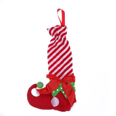 

Christmas Stockings Bowknot Sugar Candy Gifts Bag Trees Home Festival Decor