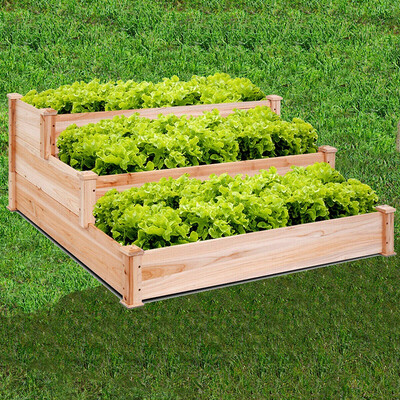 

Ktaxon Natural Wooden Raised Garden Bed 48"x48"x22"
